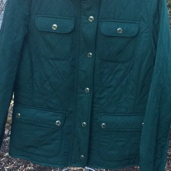 Talbots Forest Green Utility Jacket - Picture 4 of 4